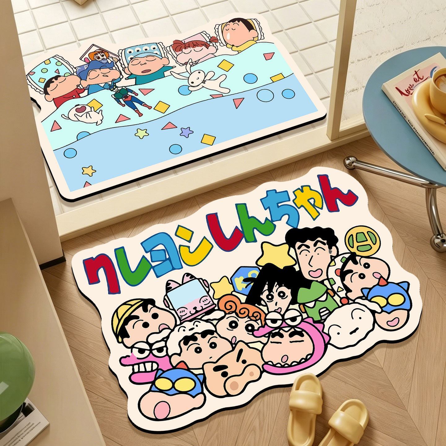 Quick Dry Diatomite Bath Mat - Crayon Shin-chan onregelmatige badmat, cartoon absorberende