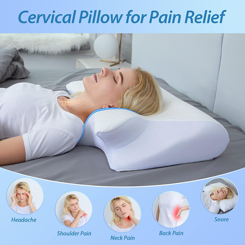 Anti Snore Contour Pillow - Nieuw traagschuim cervicaal kussen 2-in-1 ergonomisch