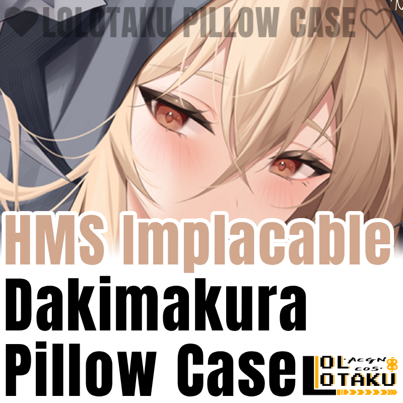 Bedding - HMS Implacable Dakimakura Azur Lane Kussensloop