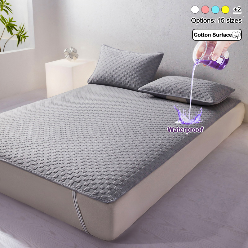 Waterproof Mattress Protector Breathable - Waterdichte matrasbeschermer met 4 elastische hoekbanden,