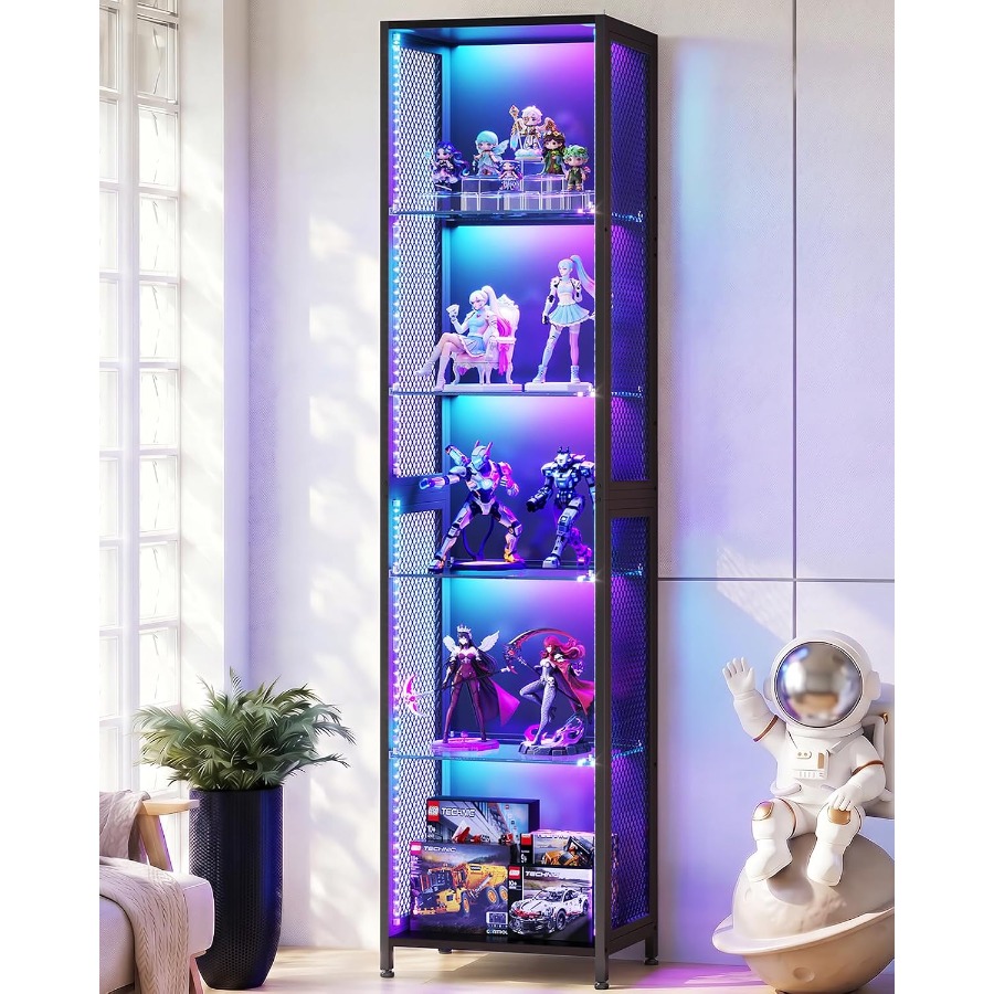 72 inch hoge vitrine met LED-v - Lighting recensie en prijs