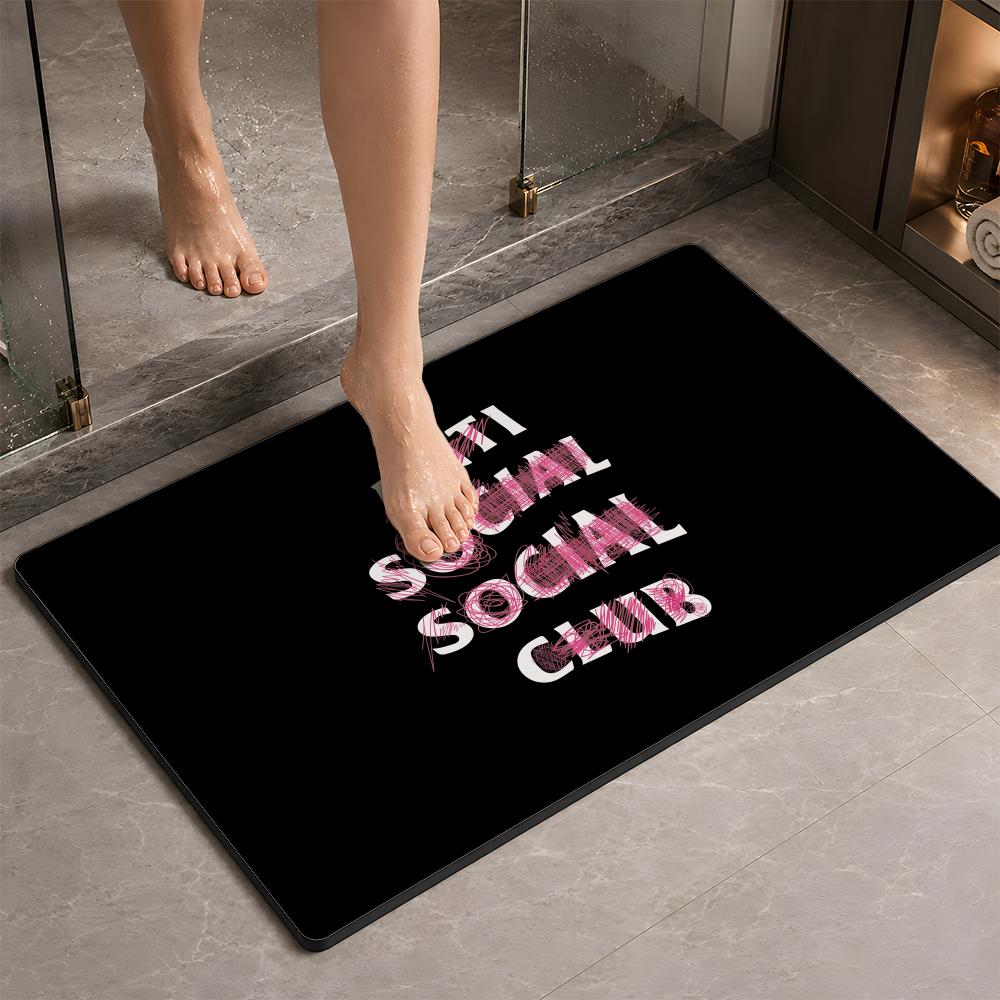 Fashion A ANTI SOCIAL SOCIAL C - Quick Dry Diatomite Bath Mat recensie en prijs