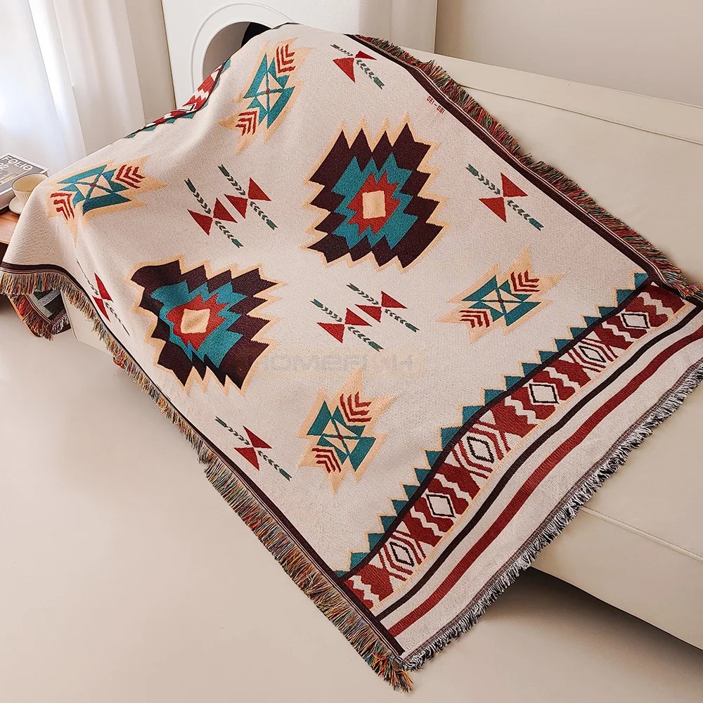 Azteekse deken Oversized Boho- - Boho Throw Blanket Fringe recensie en prijs