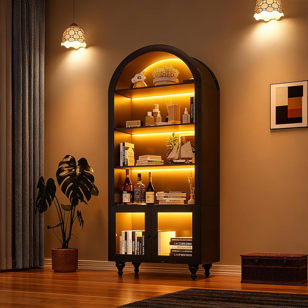 Houten gebogen display-opbergk - Storage & Organization recensie en prijs