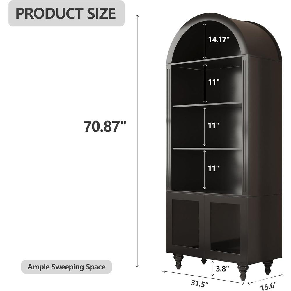 Houten gebogen display-opbergk - Storage & Organization recensie en prijs