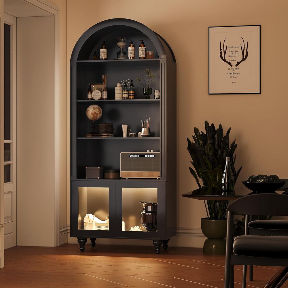 Houten gebogen display-opbergk - Storage & Organization recensie en prijs