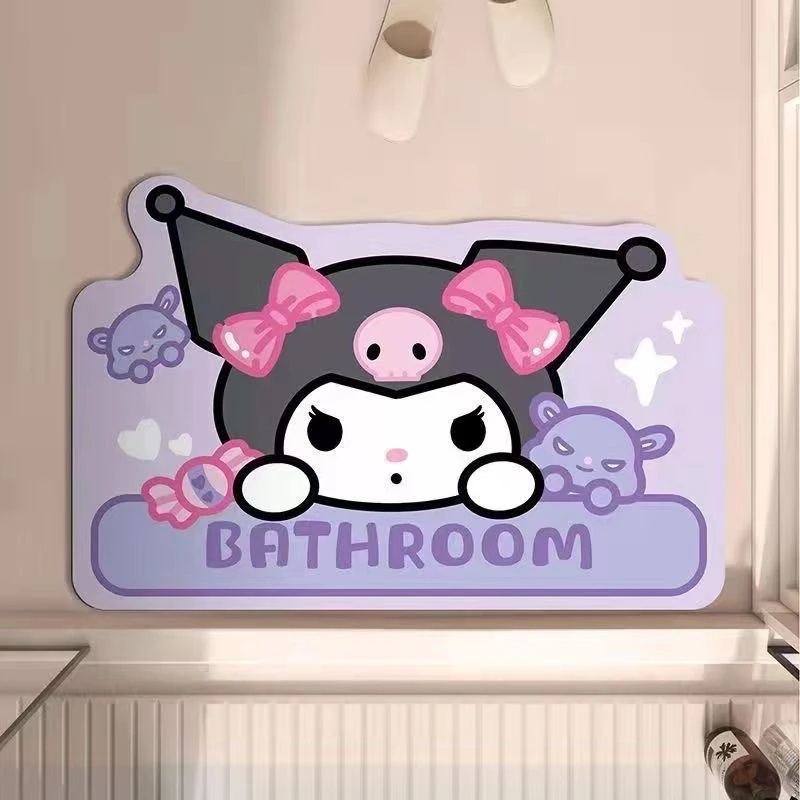 2026 Nieuwe Kuromi Die Cut Dia - Quick Dry Diatomite Bath Mat recensie en prijs