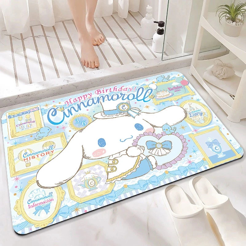 2026 Nieuwe Kuromi Die Cut Dia - Quick Dry Diatomite Bath Mat recensie en prijs